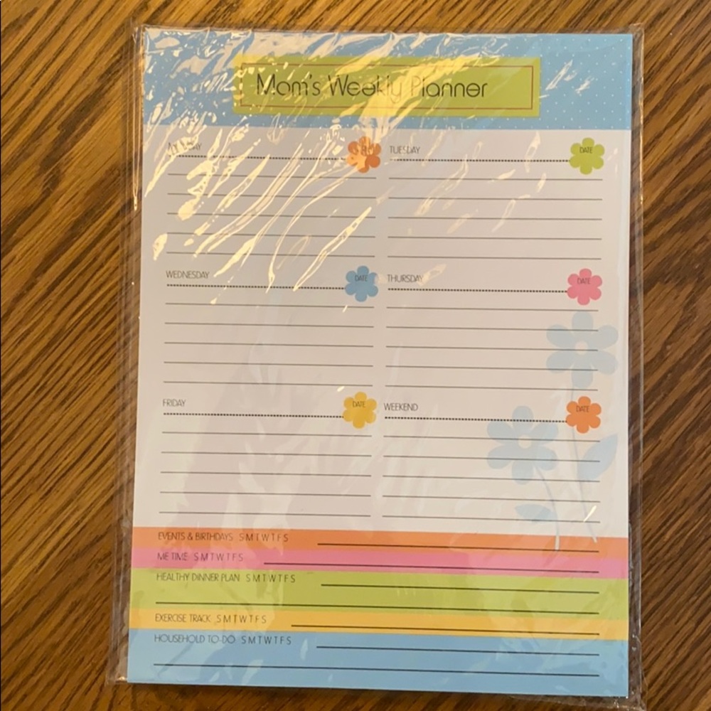 Planner note pad